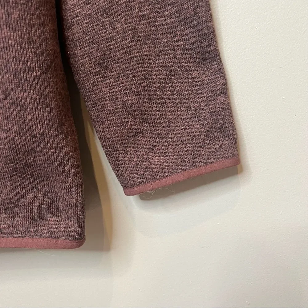 The North Face Crescent Oversized Wrap Hoodie Brown Heather Jacket Sweater SZ L - Picture 10 of 15